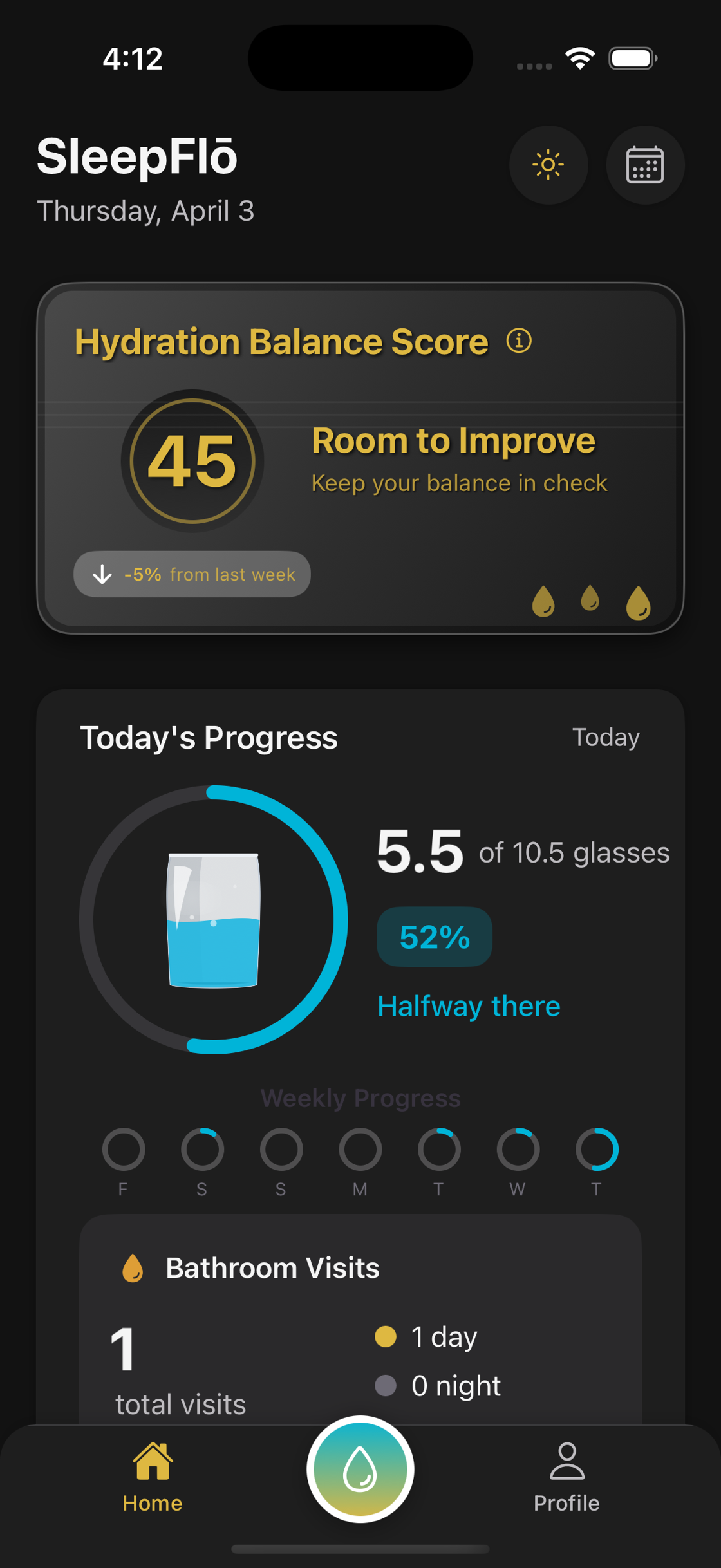 SleepFlō App Interface